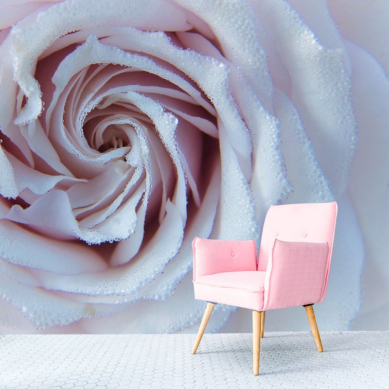 Environment Friendly Resistant Mural Wallpaper Roses Sleeping Room Wall Mural