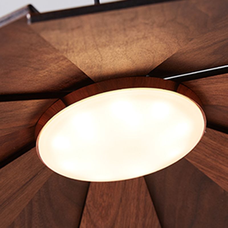 Kegelform hängende Beleuchtung moderner Holzholz 1 Licht Anhängerlampe für Hotel