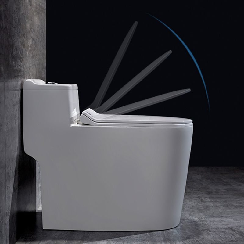 Traditional Ceramic Flush Toilet All-In-One Toilet Bowl for Bathroom