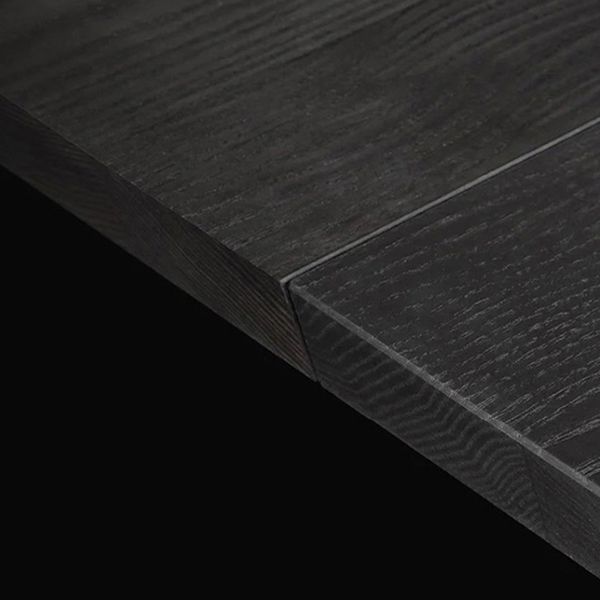 Glam Bruine vaste houten eettafel rechthoekige vorm standaard eettafel voor keuken