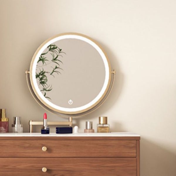 Modern Solid Wood Table Makeup Vanity with Drawers for Bedroom