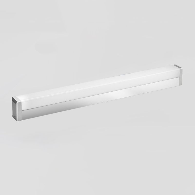 Metalen rechthoek ijdelheid verlichting Moderne LED Silver Wall SCONCE Licht in warm/wit licht voor badkamer