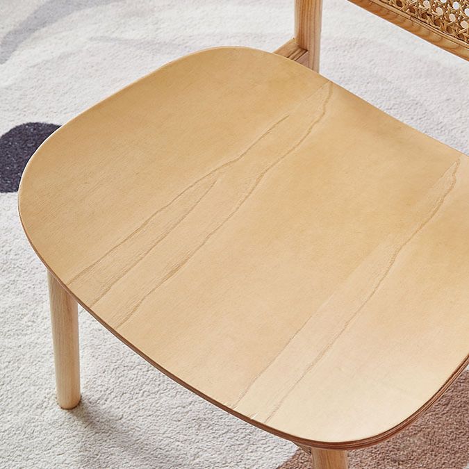 Silla de comedor de madera tradicional, silla lateral trasera King Louis