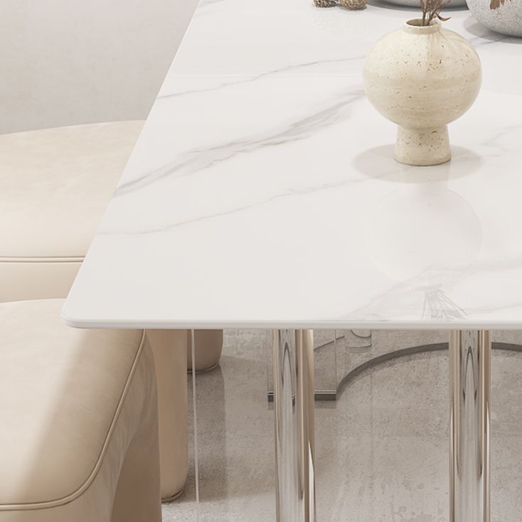 Glam Style Stone Furniture 1/5/7 Pcs Standard Height Dining Room Furniture Set for Home