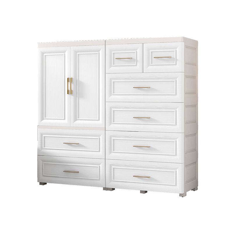 White Storage Cabinet with Drawers Contemporary Plastic Cabinet