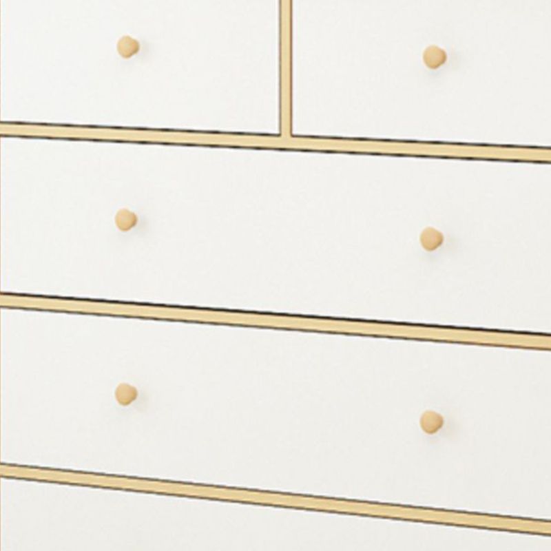 Contemporary 35.43" Tall Wooden Chest, Rectangle Accent Chest with Drawers