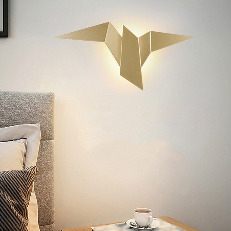 Estilo moderno de forma única mate de pared metal 1 iluminación de apliques de luz para sala de estar