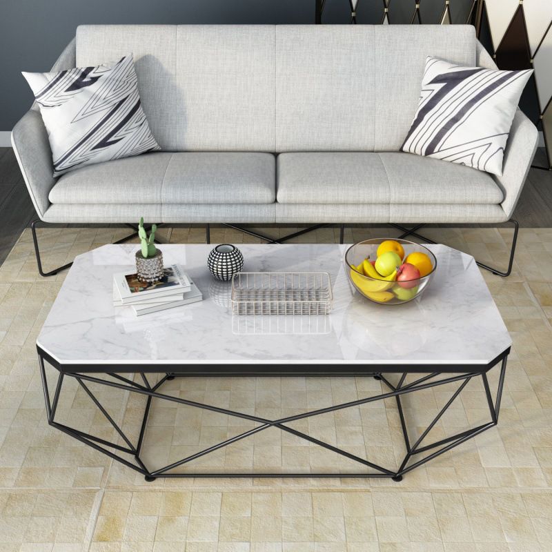 Frame Base Rectangular Modern Style Rock Plate Table Plate Metal Bottom Frame Coffee Table