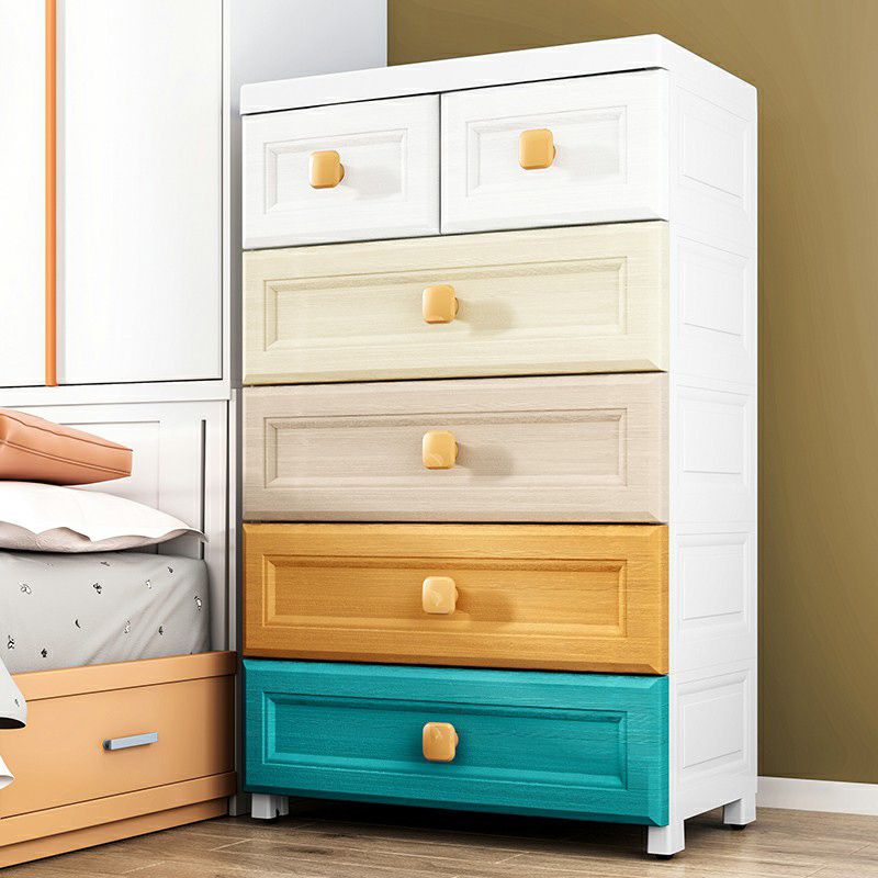 Non-Hanging Armoire with Legs Modern Storage Cabinet with Drawer