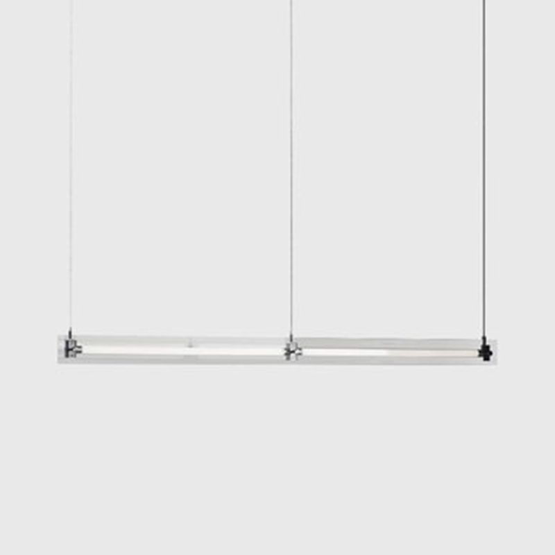 Clear Glass Ceiling Pendant Light Modern LED Kitchen Island Fixture