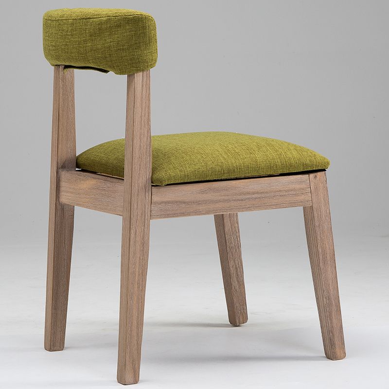 Country Style Solid Wood Dining Room Chair Open Back Dining Side Chair