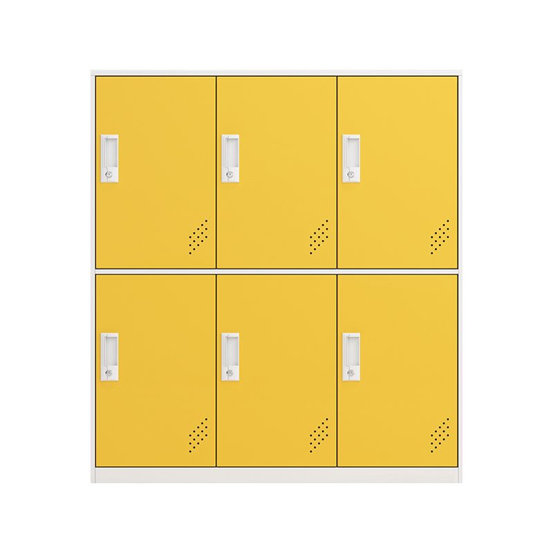 Contemporary Hinged Storage Cabinet Steel Non-Hanging Armoire