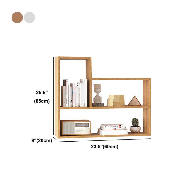 Libreria di unità murale in legno massello scandinavo libreria chiusa per camera da letto