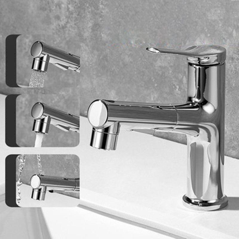 Contemporary Style Faucet Single Lever Handle Faucet with Swivel Spout