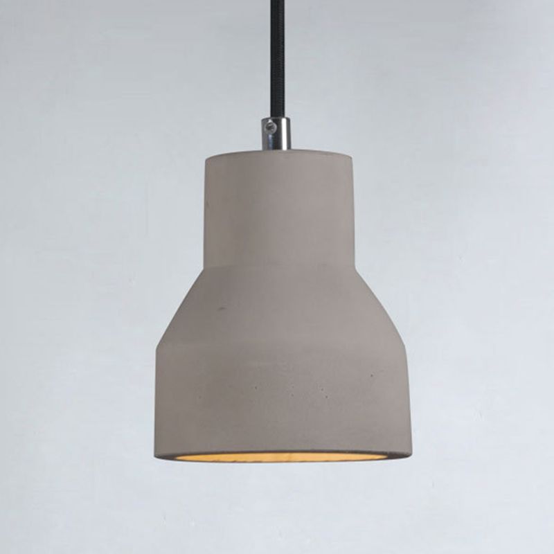 Grijs bel cement hangend lichtende Noordse stijl 1 lichte restaurant plafond hanger lamp