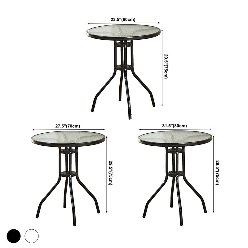Zeitgenössischer runder Esstisch klaren, temperamentvoller Glas Tisch mit Sockelbasis