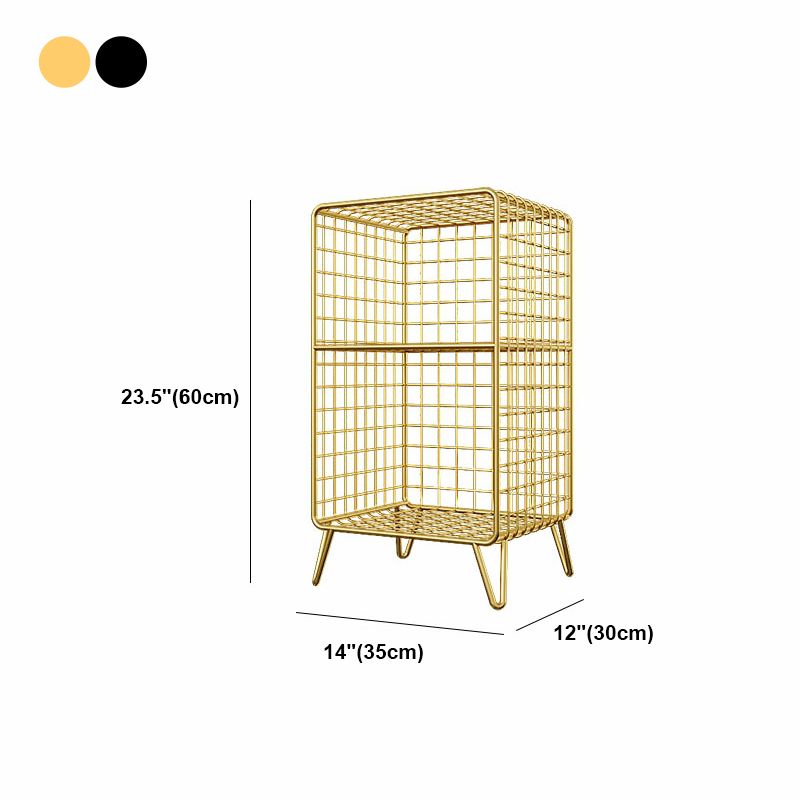 Scaffali in metallo in metallo chiuso in stile minimalista per la sala da studio
