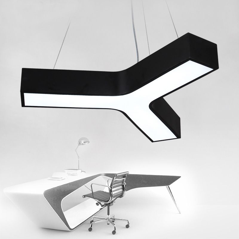 Y-Shaped Down Lighting Pendant Simplicity Style LED Metal Pendant Lighting Fixture