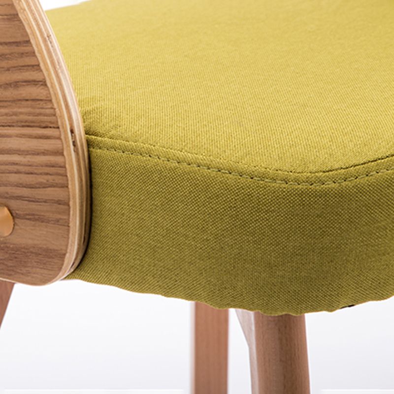 Chaise de salle à manger en bois de style moderne, chaises latérales à dossier ouvert pour la cuisine