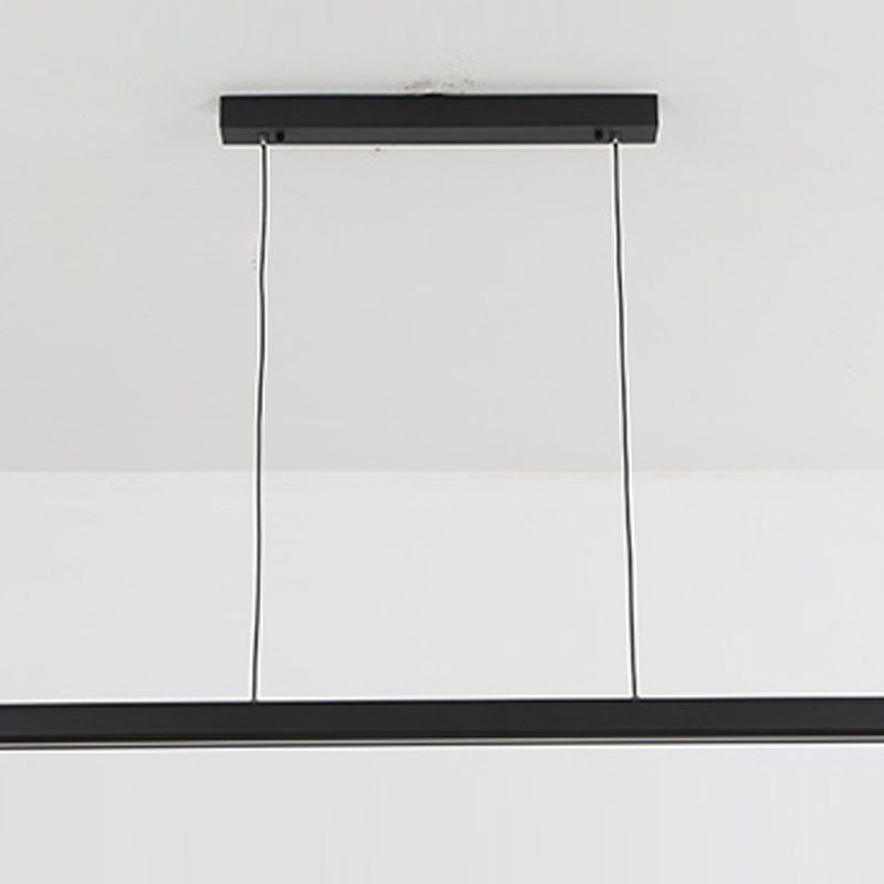 Colgante de isla LED de metal nórdico de la isla de 47.5 "de ancho de ancho de ancho para sala de estar para sala de estar