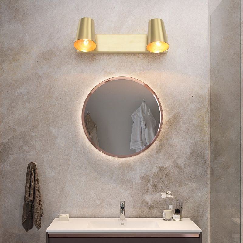 Metalen conische wandonderzoek verlichting hedendaagse stijl wandlamp in goud in goud