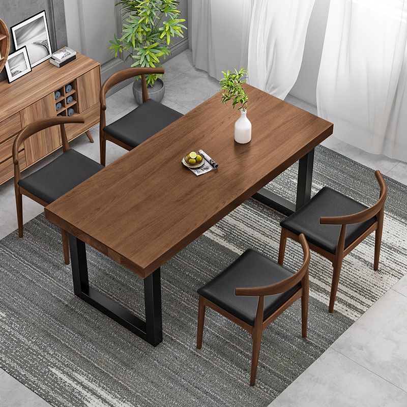 Modern 1/2/5 Pieces Dining Set Solid Wood Dining Table Set for Dining Areas