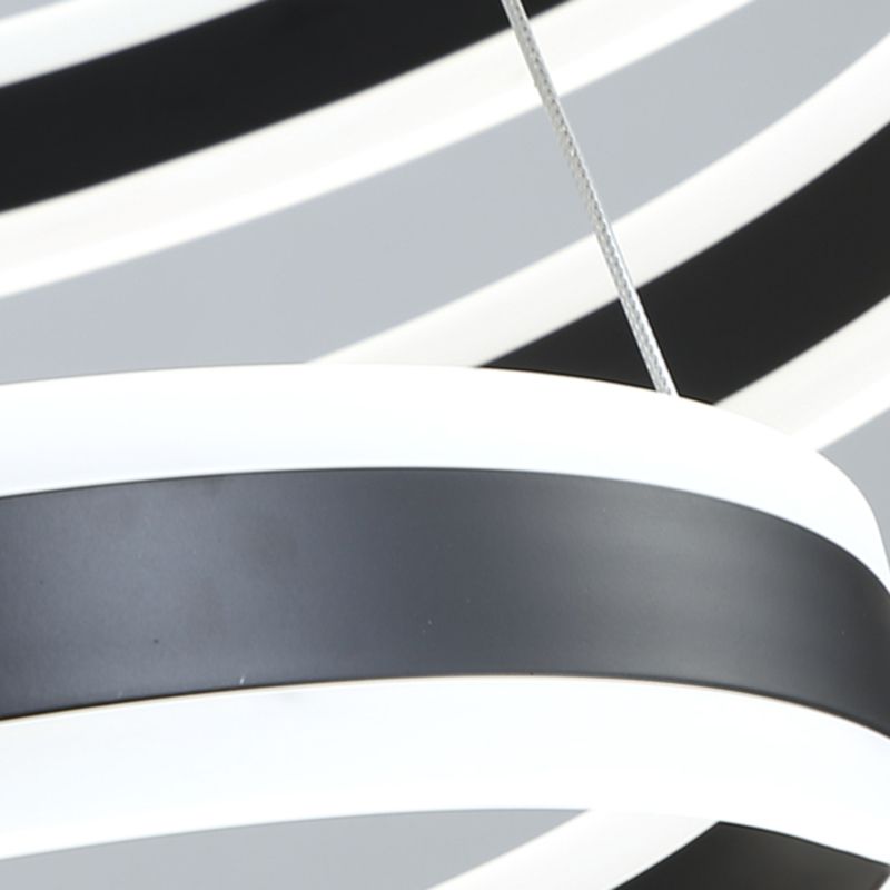 Schwarzstufte Metallkreis Decke Anhänger zeitgenössische Deckenbeleuchtung