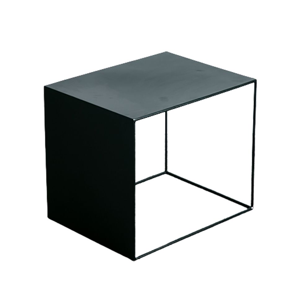 Mid-Century Modern Coffee Table Black Iron Coffee Cocktail Table