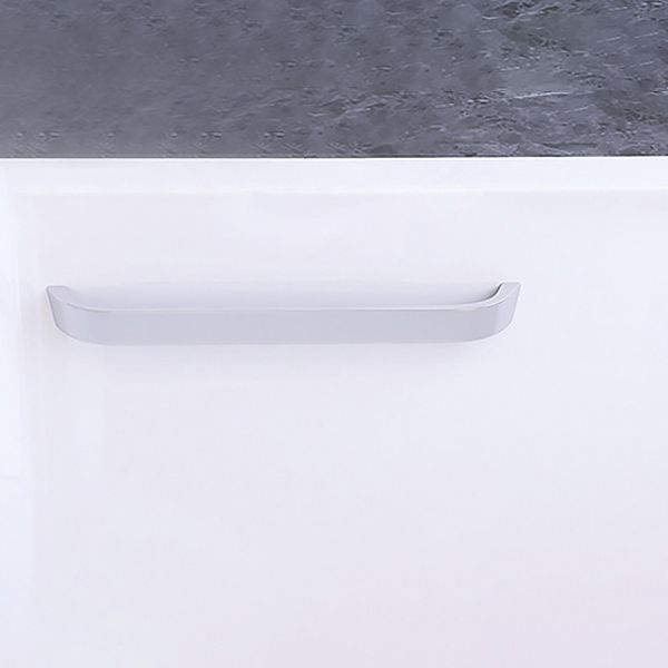 Modern Soaking Acrylic Bathtub Rectangular Drop-in White Bath
