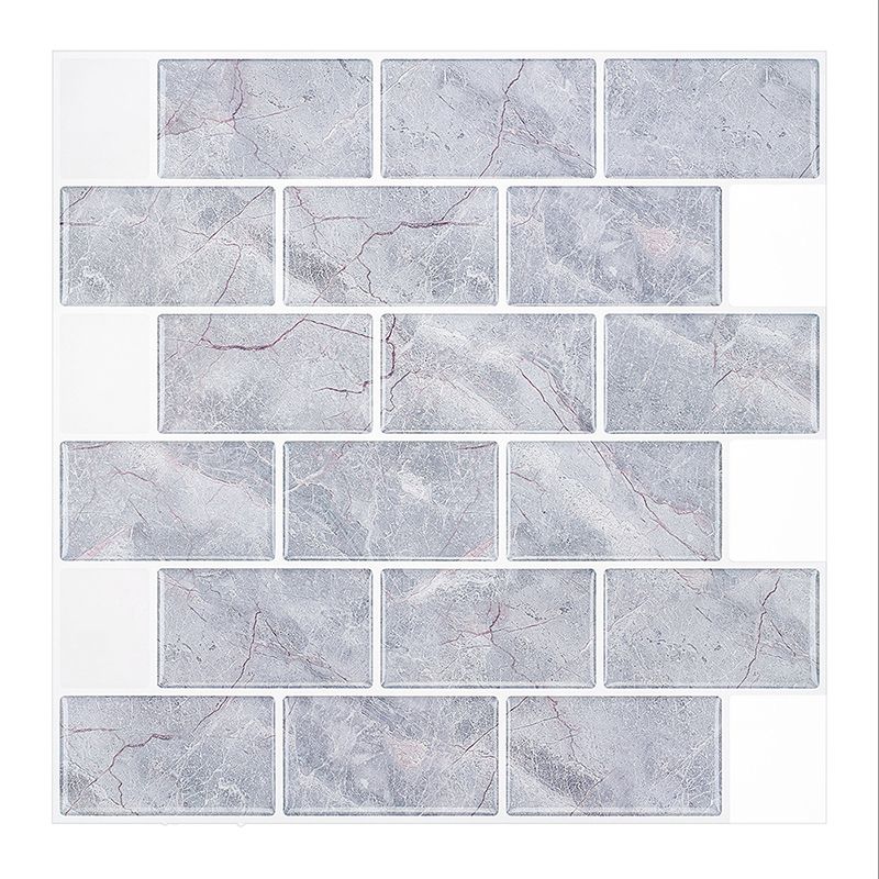 Marble Brickwork Wallpaper Panels Pick Up Sticks Farmhouse Washroom Wall Decoration