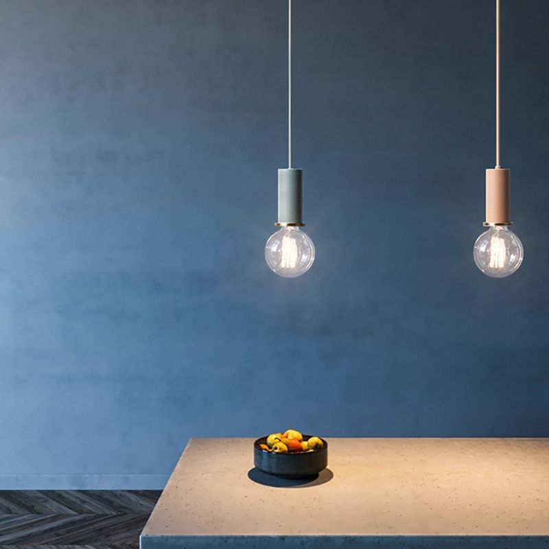 Bulb mini ciondolo mini ciondolo in stile industriale in metallo appeso per sala da pranzo