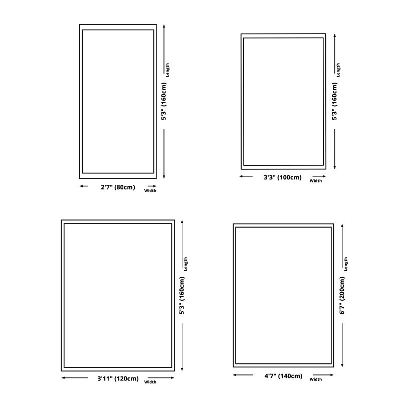 Minimalist Washable Rug Abstract Printed Carpet Polyster Area Rug for Living Room