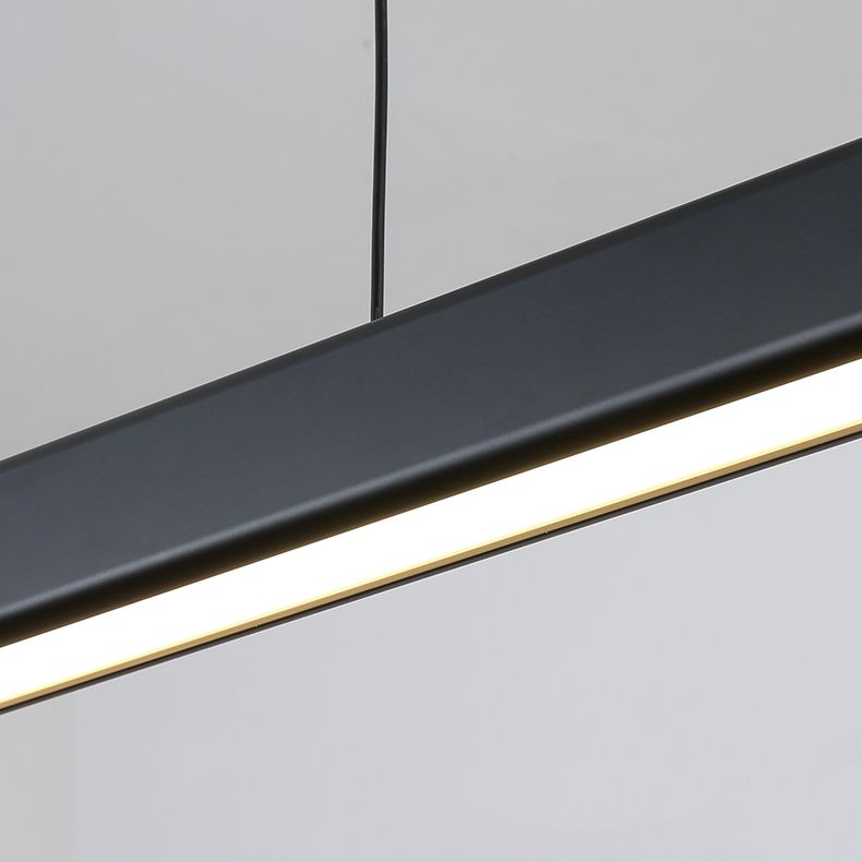 MEW Modern Isola Luci a ciondolo a LED lineare a 1 luce per sala da pranzo