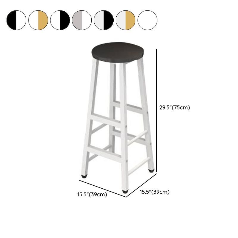 Modern Style Bar Table Set 3 Pieces Bar Table Set with Metal Base for Kitchen
