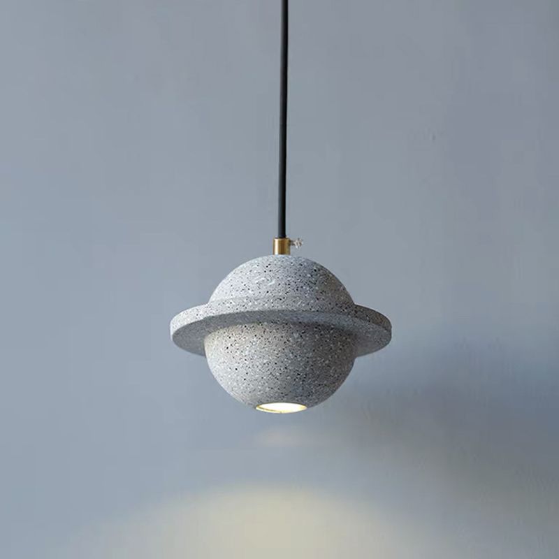 Spherical Down Lighting Pendant Modern Style Cement 1 Light Drop Pendant