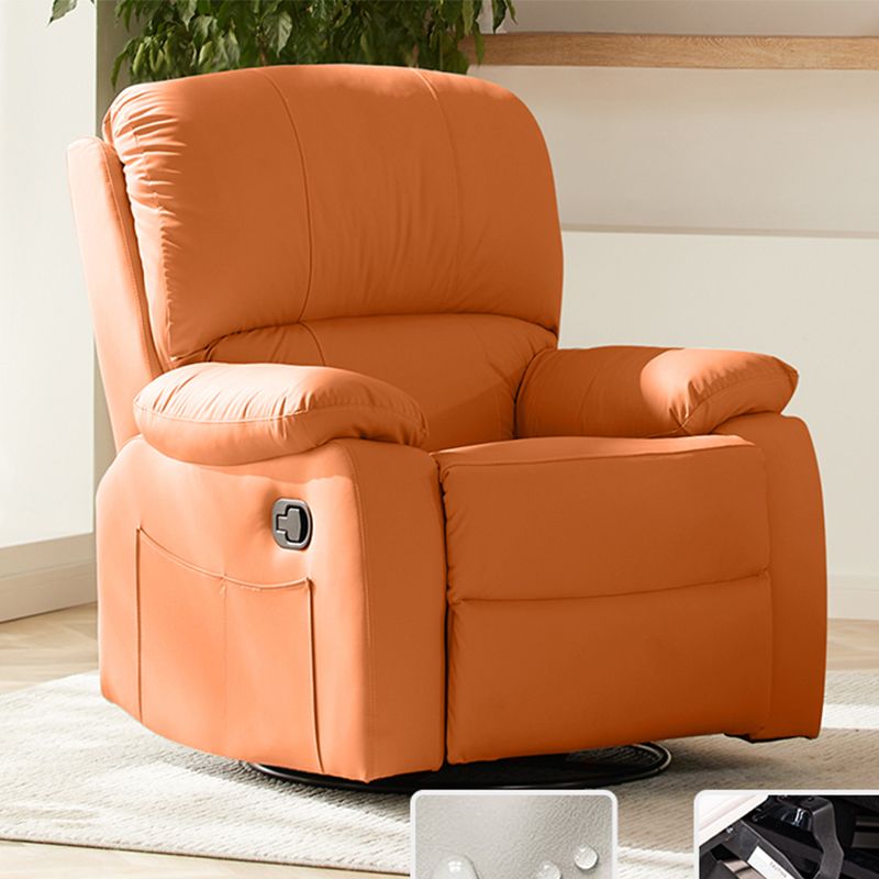 Modern Faux Leather Standard Recliner Swivel Rocker Recliner Chair