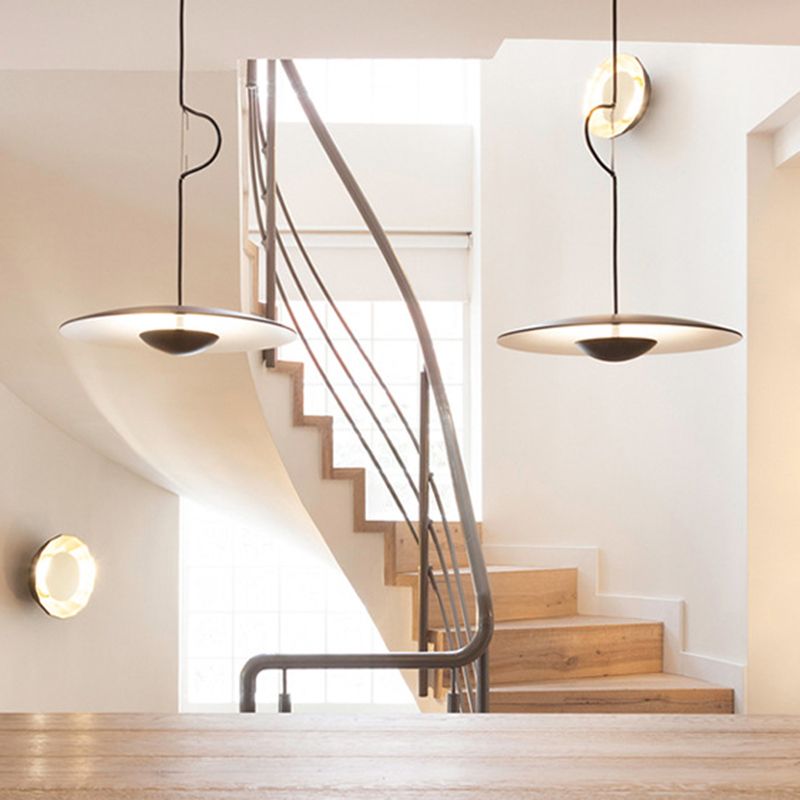 Nordic Modern Creative Metal Pendant Light Flying Saucer LED Small Suspension Light  for Bedroom