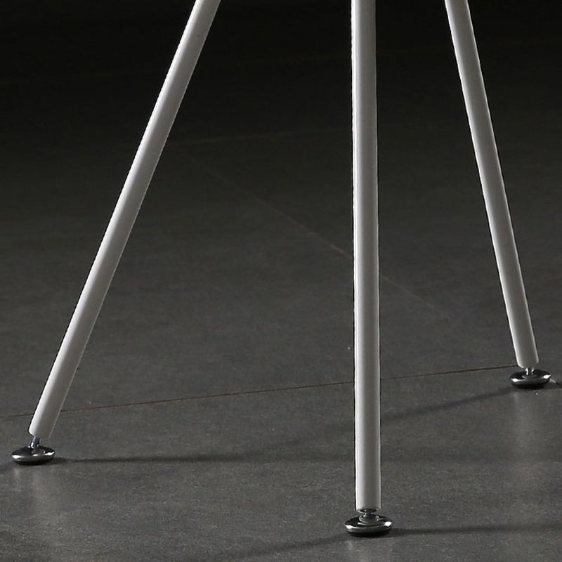 Sillas laterales sin brazos de estilo industrial, silla lateral con respaldo sólido de plástico para el hogar