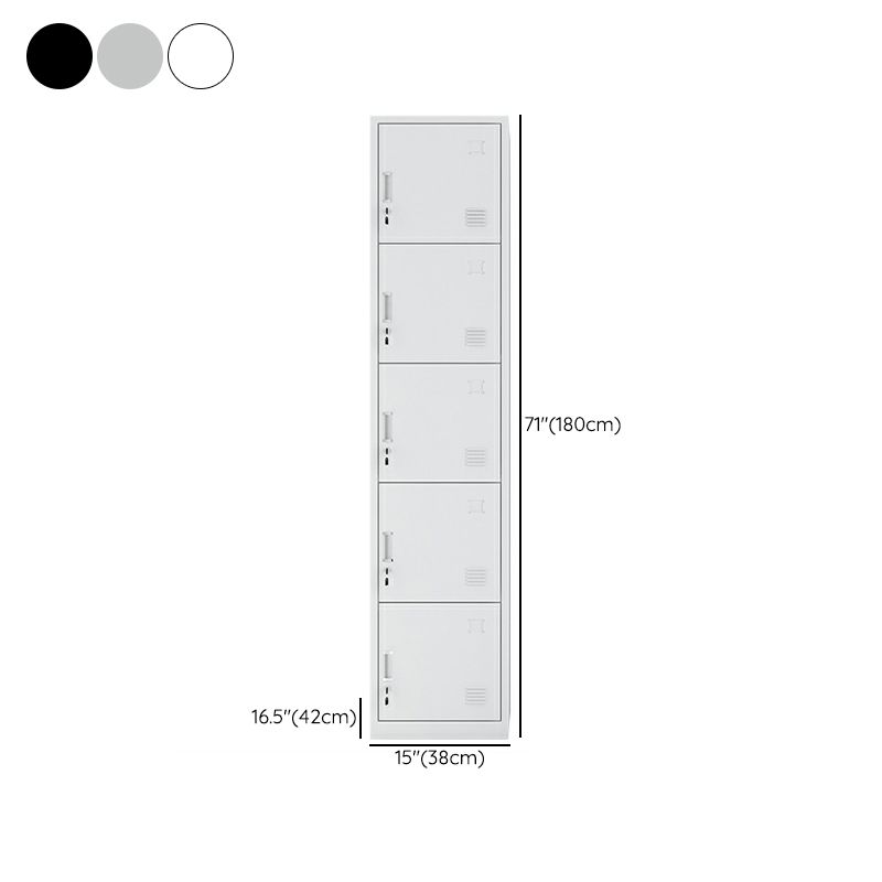 Steel Storage Cabinet Industrial Hinged Wardrobe Armoire for Home