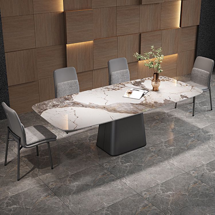Modern Dining Rectangle Table Dining Stone Table for Home Use