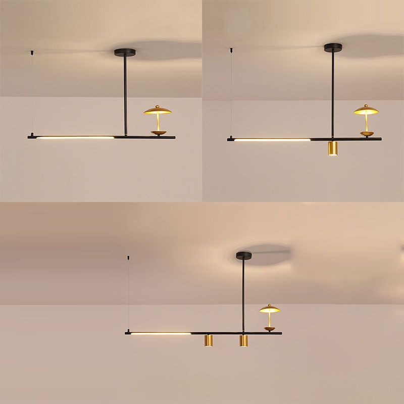 Postmoderne LED -Inselbeleuchtungsschirme -Form -Aluminiumhänge -Leuchte