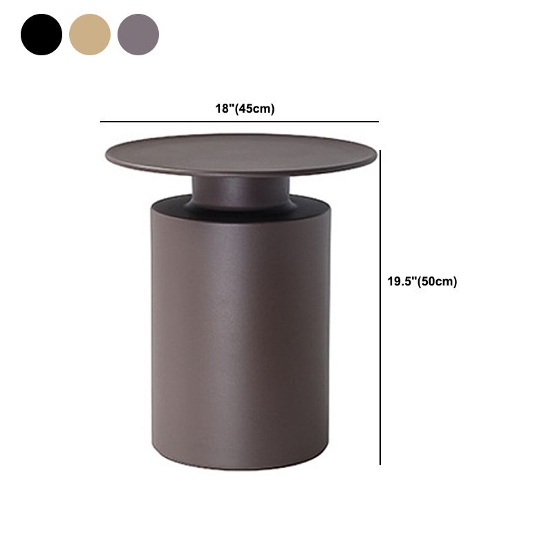 Tray Top Metal Coffee Table Mid-Century Modern Pedestal Cocktail Table