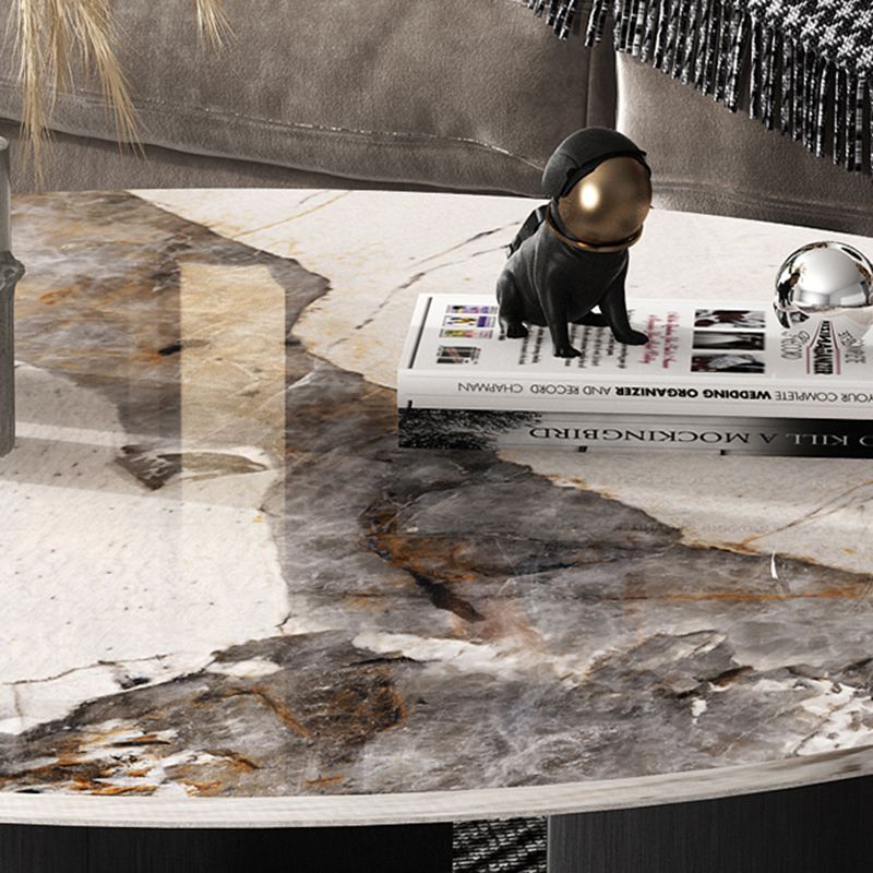 Slate Round Modern Coffee Table No Distressing Coffee Table Set