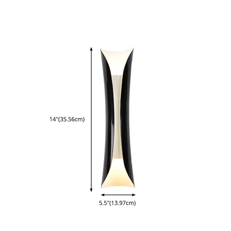 2-Lights Metal Simplicity Wall Lamp Post-modern Style Dining Room Aisle Wall Mounted Light