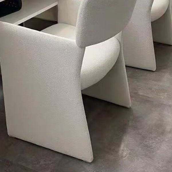 Contemporary Style Arm Chair Wood Open Back Dining Accent Chair for Kitchen
