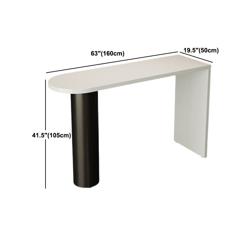 Modern Irregular Pub Table Set 1/3 Pieces Wooden Counter Table with High Stools