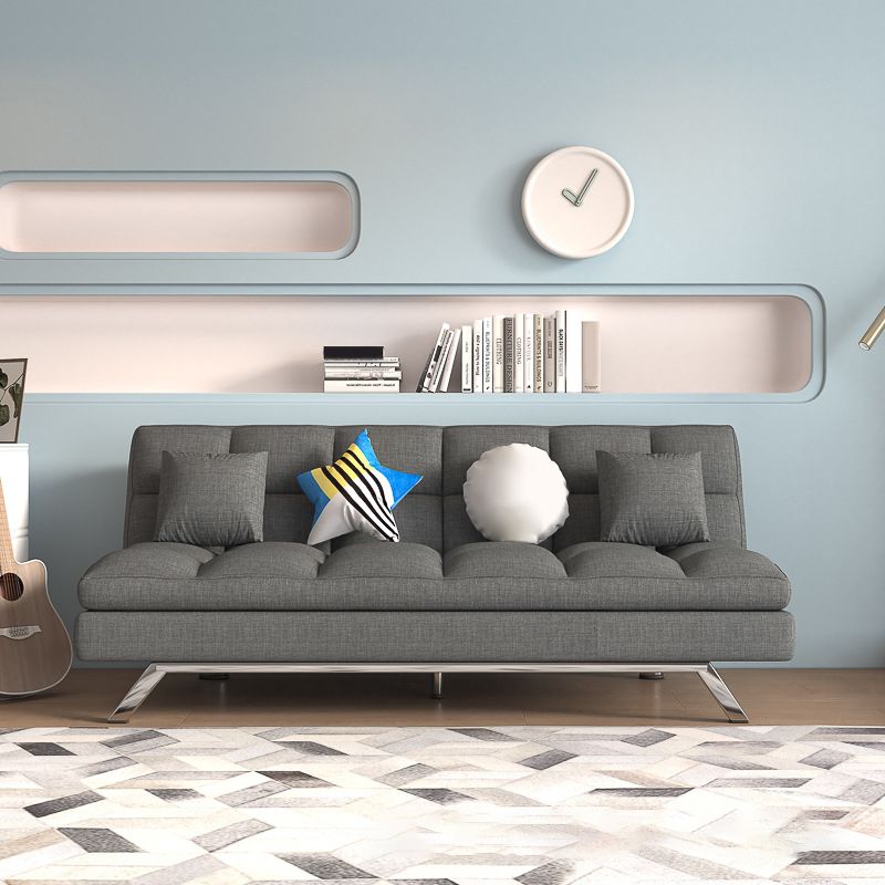Modern Convertible Sofa Bed Hair Pin Legs Seating with Pillows