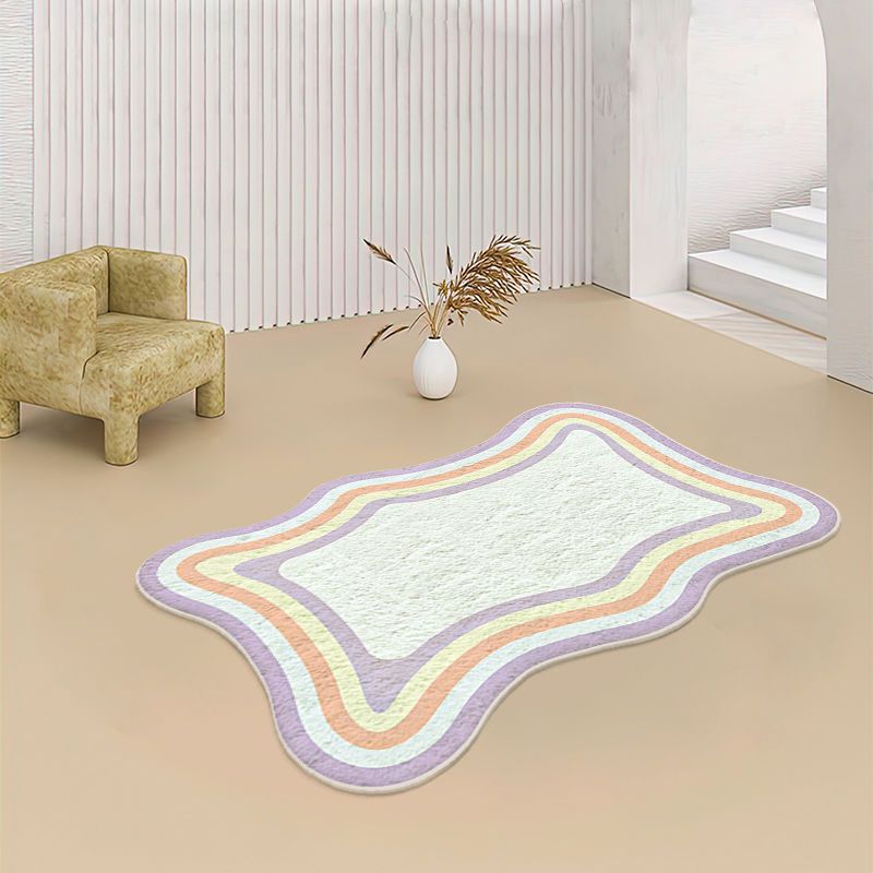 Nordic Ombre Pattern Rug Polyester Indoor Rug Non-Slip Backing Area Carpet for Home Decoration