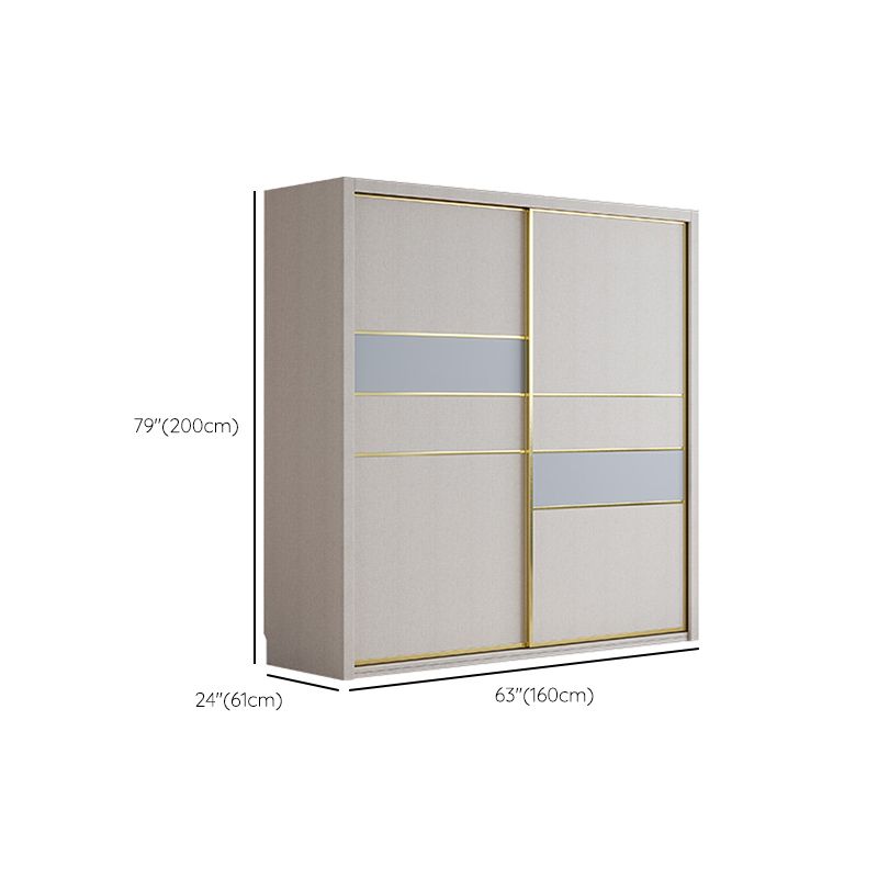 Sliding Wardrobe Closet with Shelves Contemporary Wardrobe Cabinet