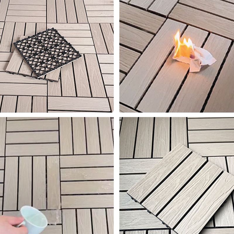 Interlocking Decking Tiles Waterproof Decking Tiles for Indoor and Outdoor